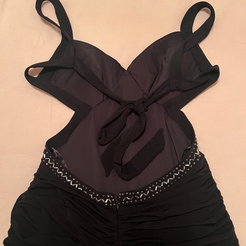 MAXI BLACK DRESS GOWN FROM BCBG MAX AZRIA SIZE S - Picture 10 of 15